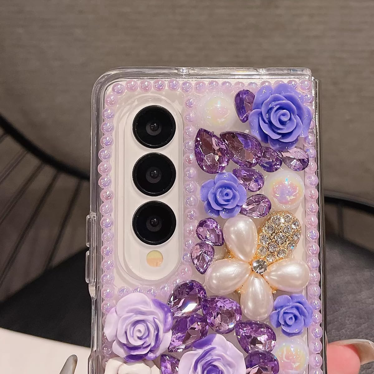 Custodia Cover Per Sasung Galaxy Z Fold 4, Con Pellicola Proteggi - Foto 4