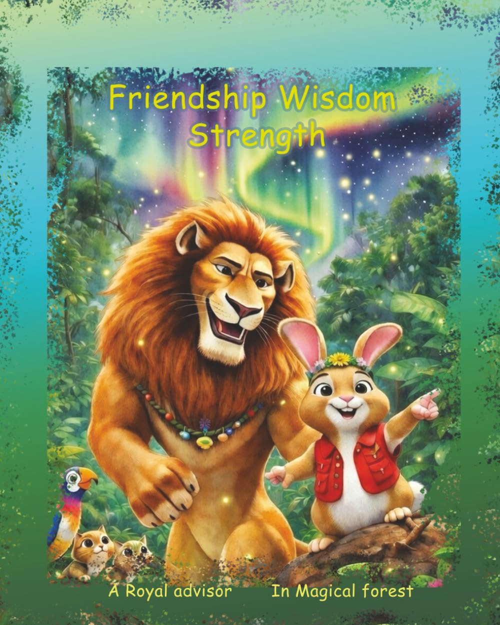 Friendship wisdom strength: A story about lion and rabbit friendship