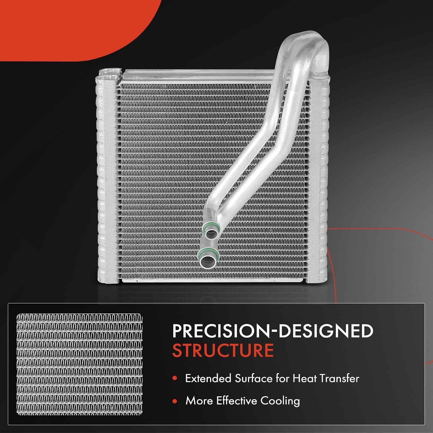 A-Premium Rear AC Evaporator Core Compatible with Mini Cooper Clubman/Cooper Countryman 2017-2019, Cooper Countryman 2011-2017, Cooper Paceman 2013-2016, Cooper 2007-2019, with Pressing Plate