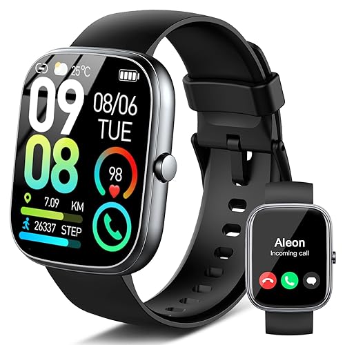 Montre Connectée Homme Femme avec Appel Bluetooth, 1.91'' HD Smartwatch