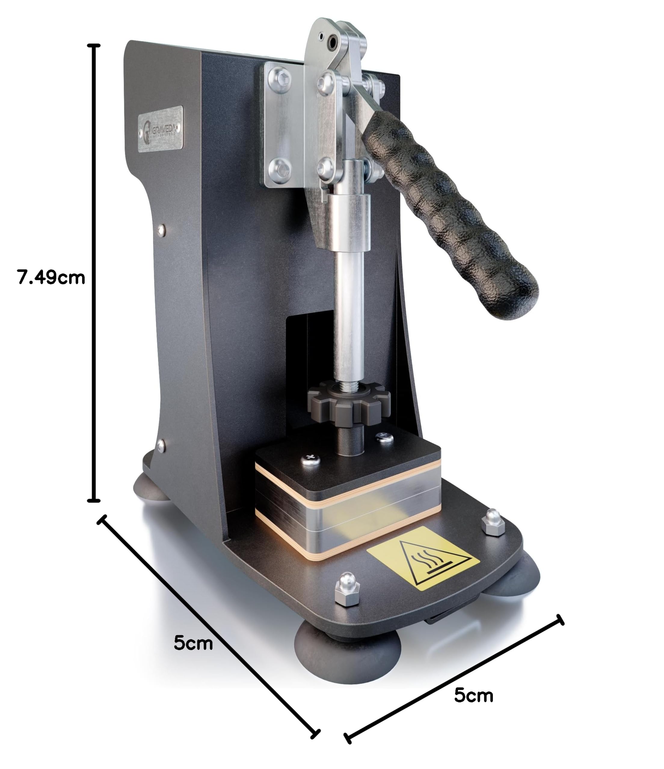 Rosin Press - Graveda Graspresso - Herstellung von Kolophonium/Extraktion ohne Lösungsmittel, Rosin-Presse mit Temperatur- und Druckeinstellung bis 600 kg