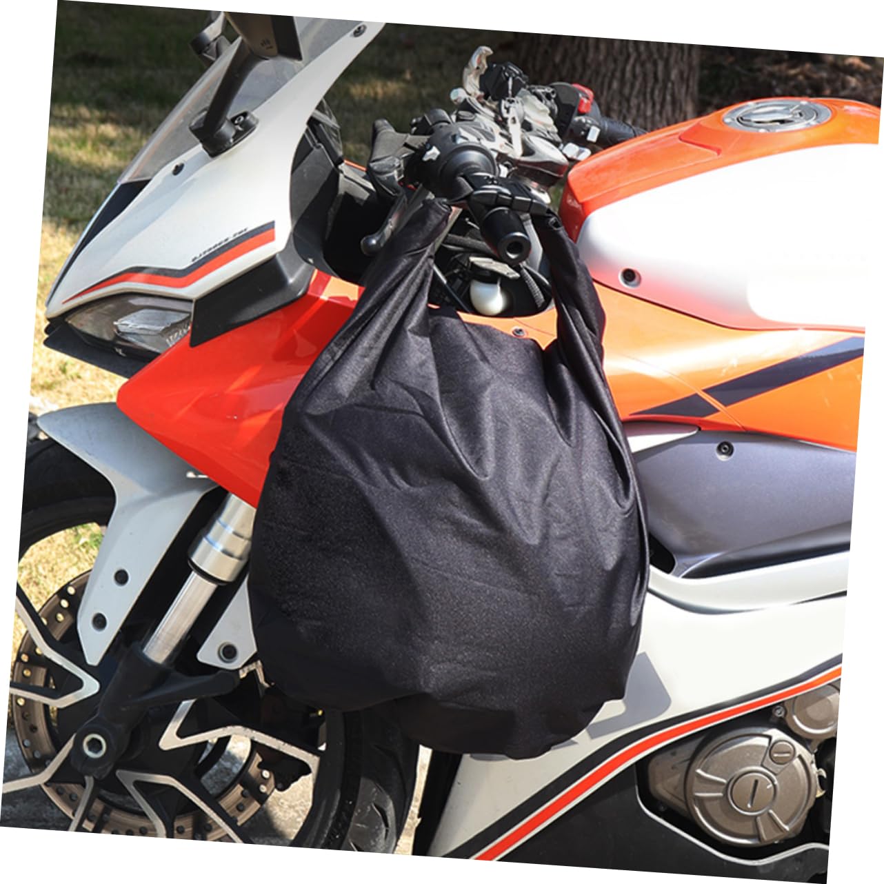 Borsa Porta Casco per Moto, Portacasco Oxford Nero, Leggera e Portatile, Apertura Facile per Riporre Casco in Viaggio