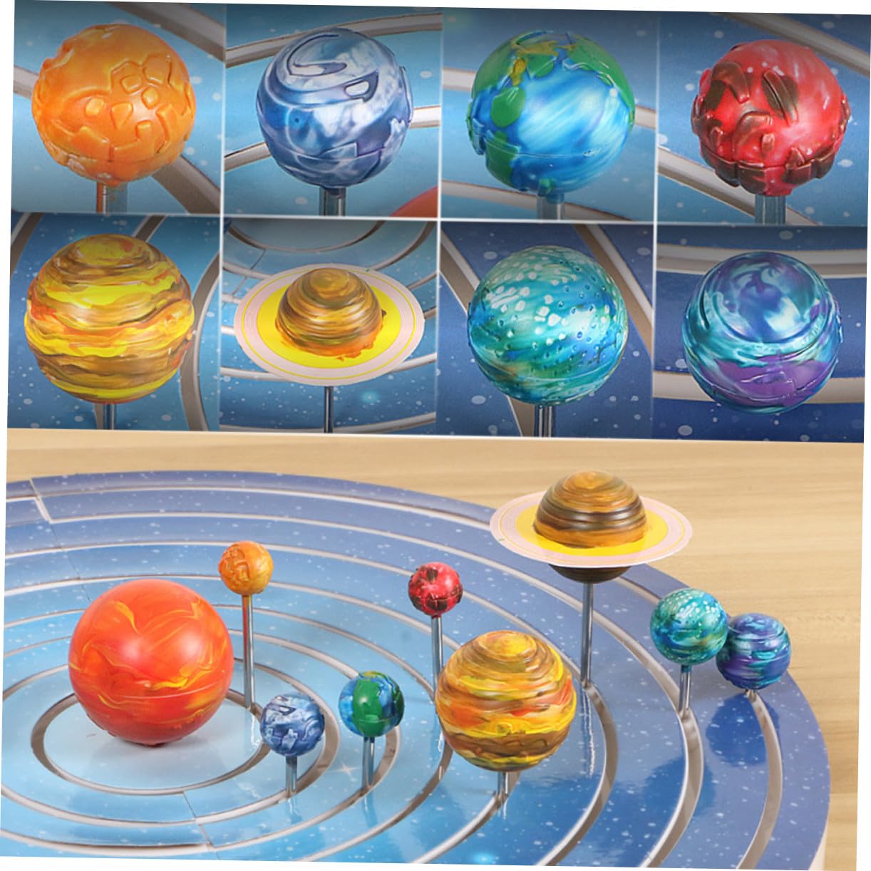 Juguete de Modelo de Planetas DIY para Niños, 1 Set