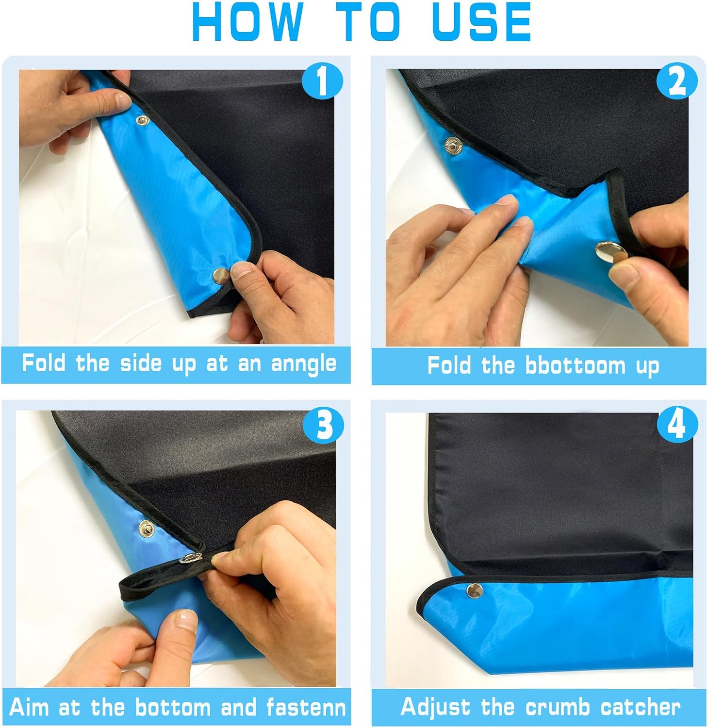 Funny Adult Bibs for Elderly Women Men, Washable Waterproof Adult Bibs for Eating with Crumb Catcher Dining Clothing Protectors for Adult Senior Special Needs