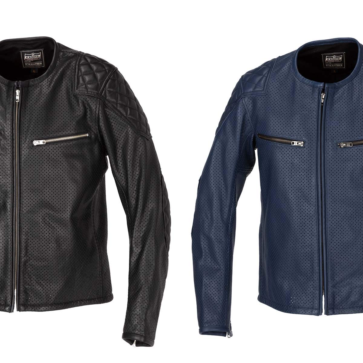 Amazon | [カドヤ] パンチングレザージャケット PL-EVO ブラック