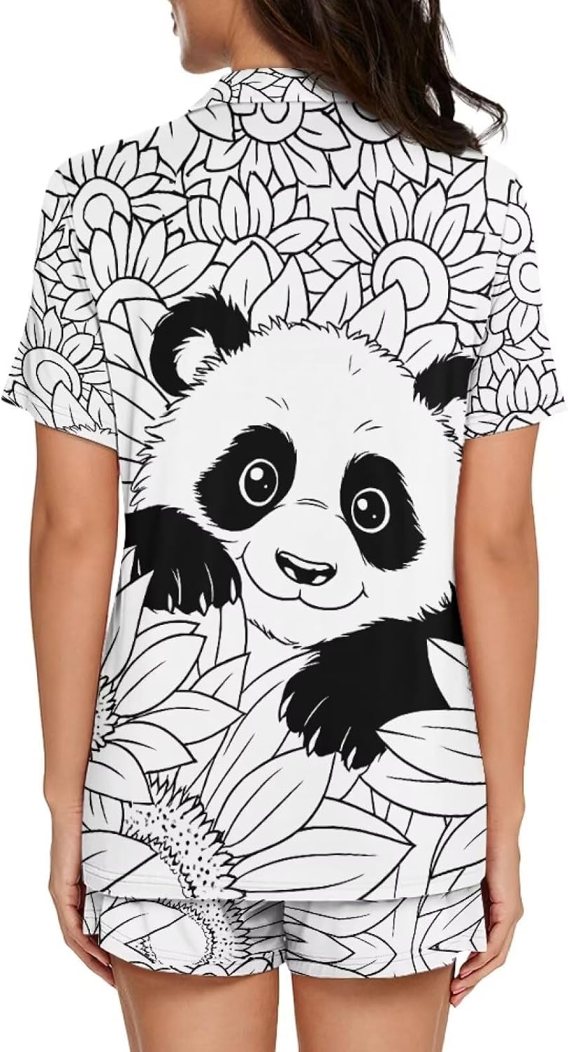Floral Pajamas DIY Coloring Pajamas for Women Set Color Your Own Personalized Pajama with 8 Markers