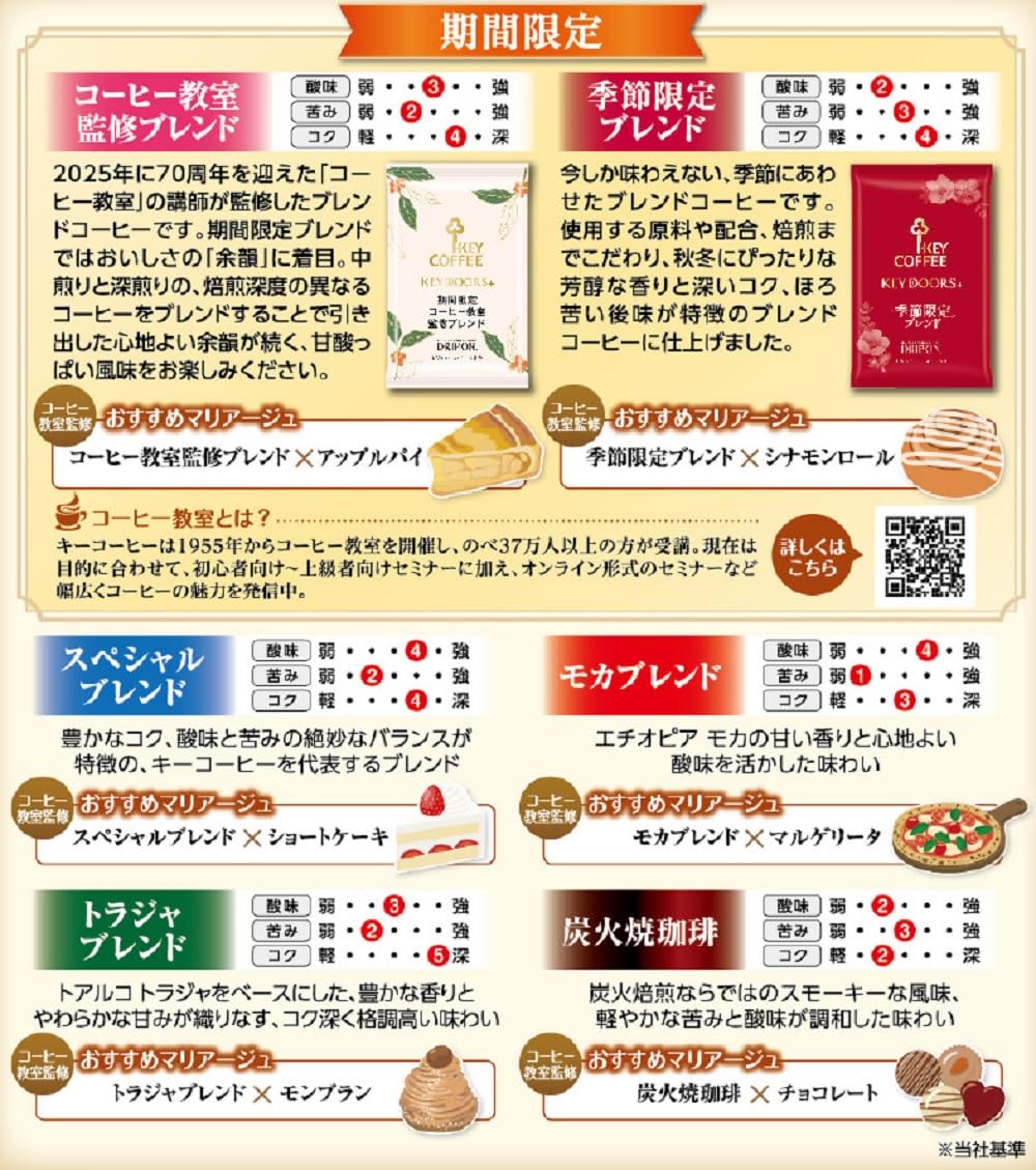 Key Coffee drip on Variety Pack (8gX12P) X3 pieces