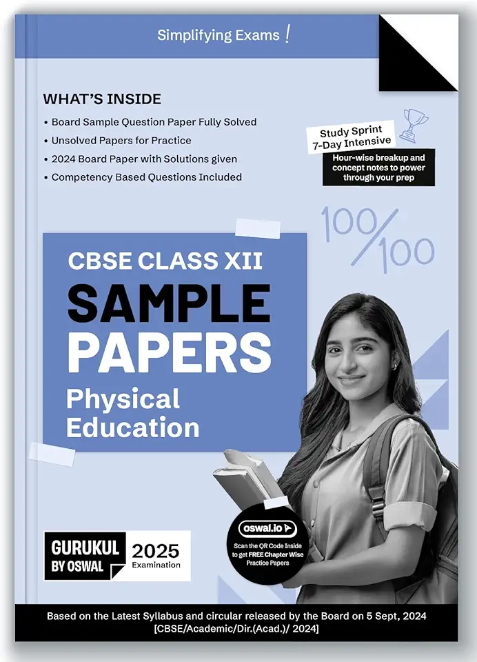 Gurukul by Oswal Physical Education Sample Papers for Cbse Class 12 Board Exam 2025