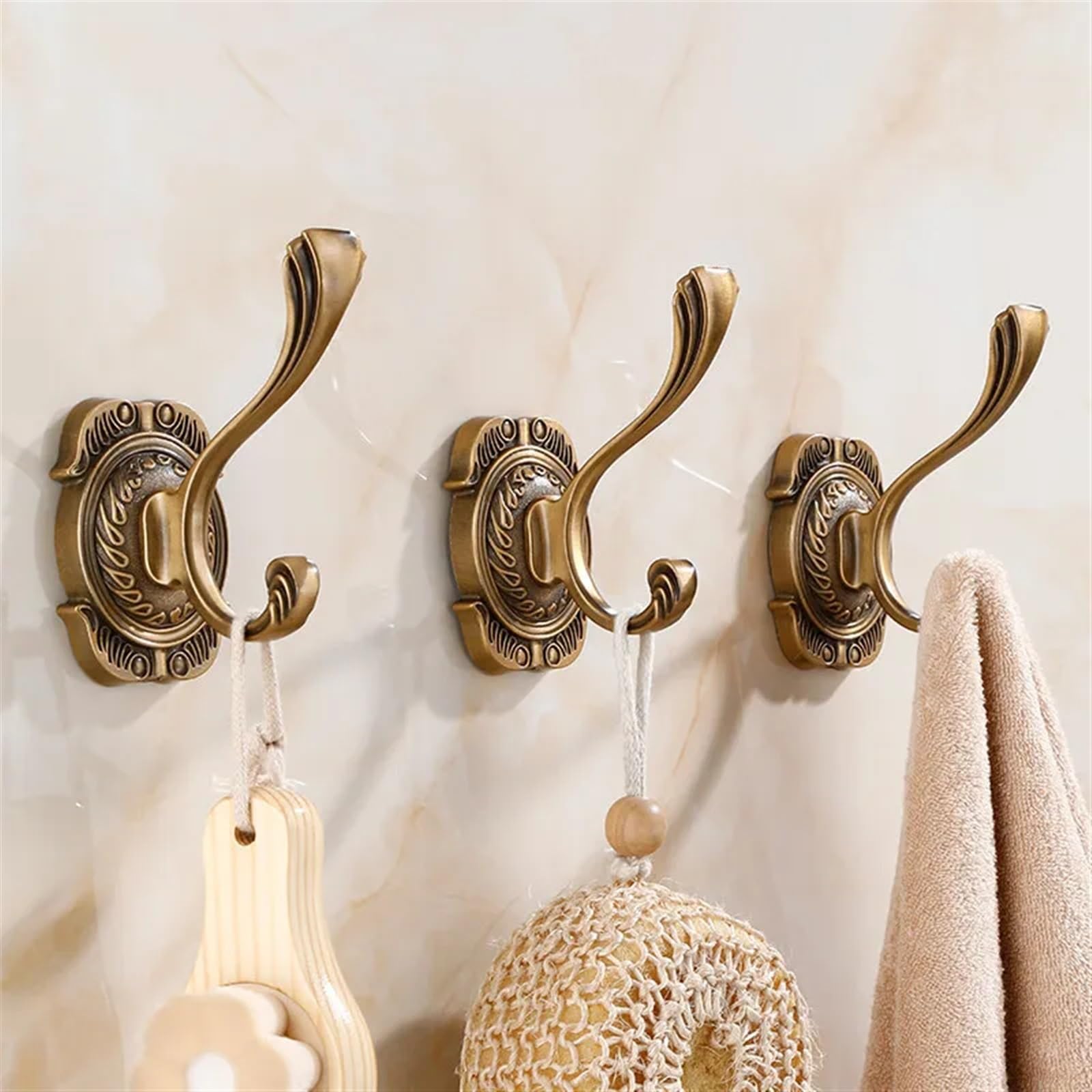 Kleiderhaken, Haken for Aufhängen, Garderobenständer, Kleiderhaken, Bademantelhaken, Handtuchhaken aus Metall, Hakenhalter for Aufhängen, Heimdekoration for Handtücher, Kleidung, Mäntel, Hüte, Taschen