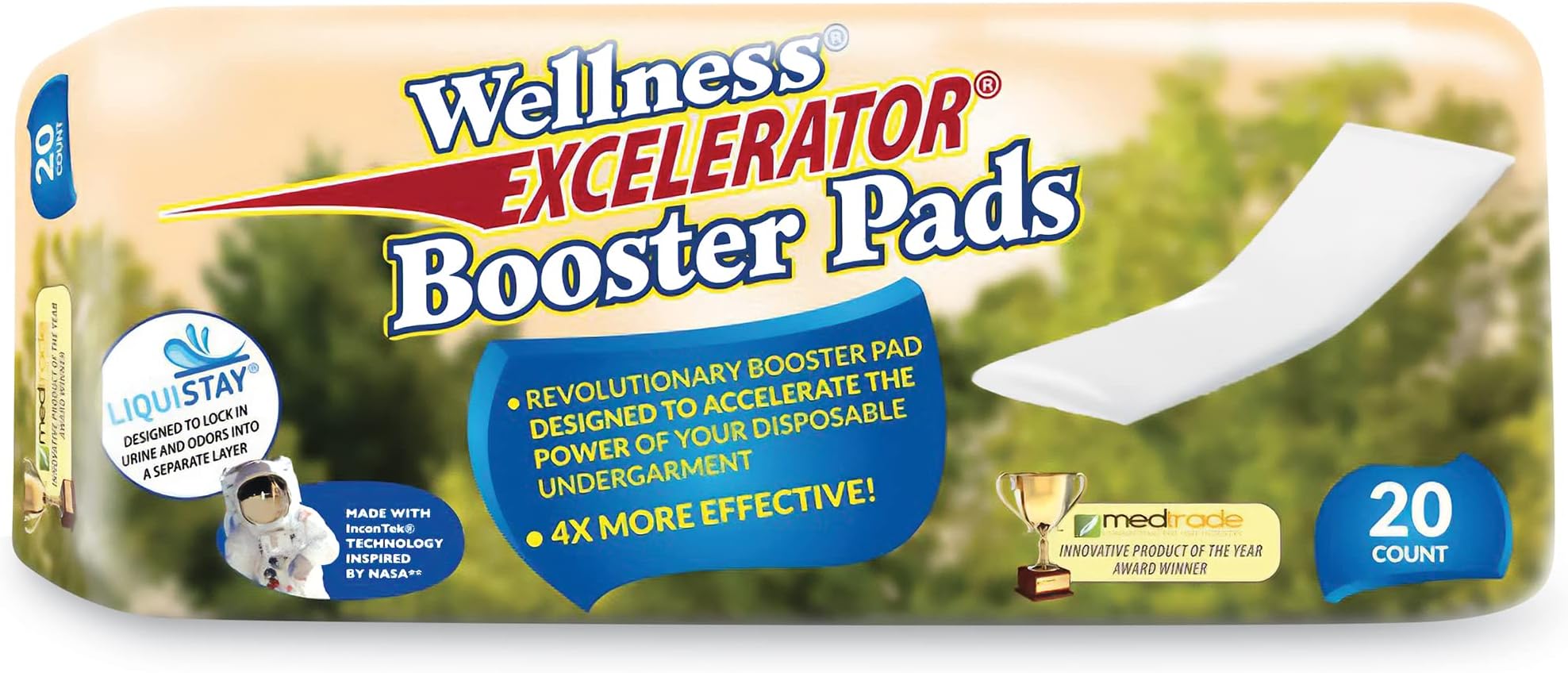 Unique Wellness® Excelerator® Booster Pads, 20 Count