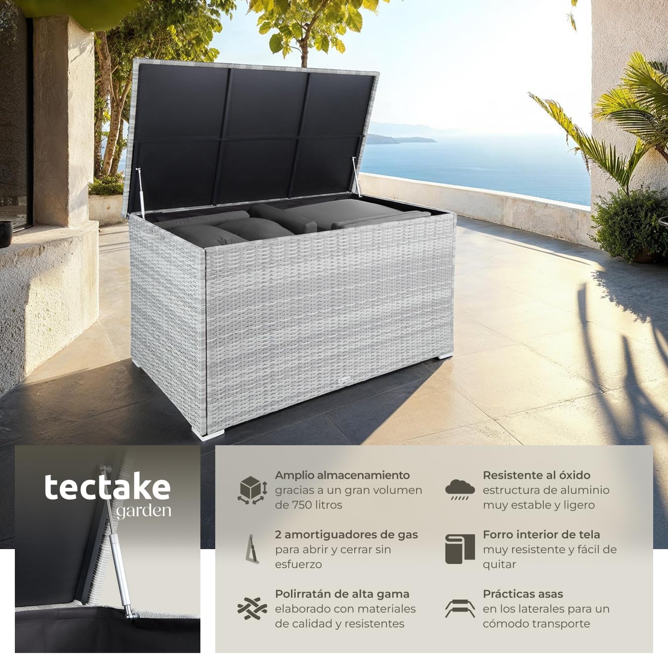 arcon exterior, Baúl de Almacenaje, Arcón de Jardín, baúl para herramientas