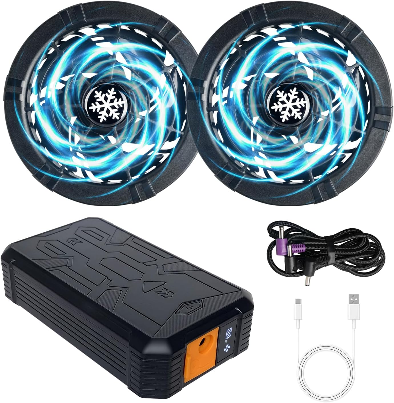 空調服 ファン バッテリー セット 30000mAh 日本製ブラシレスモーター Amazon.co.jp: Sumwind 空調作業服 ファンバッテリーセット 30V