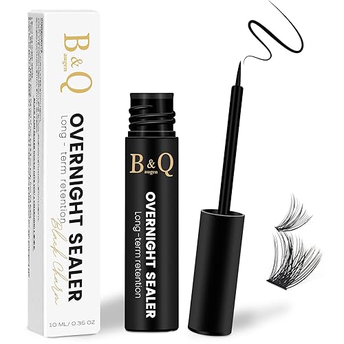 Miniatura 1 de Sellador de pestañas Overnighter de 0.3 onzas líquidas para extensiones de pestañas, sellador de extensiones de pestañas B&Q para revestimiento de