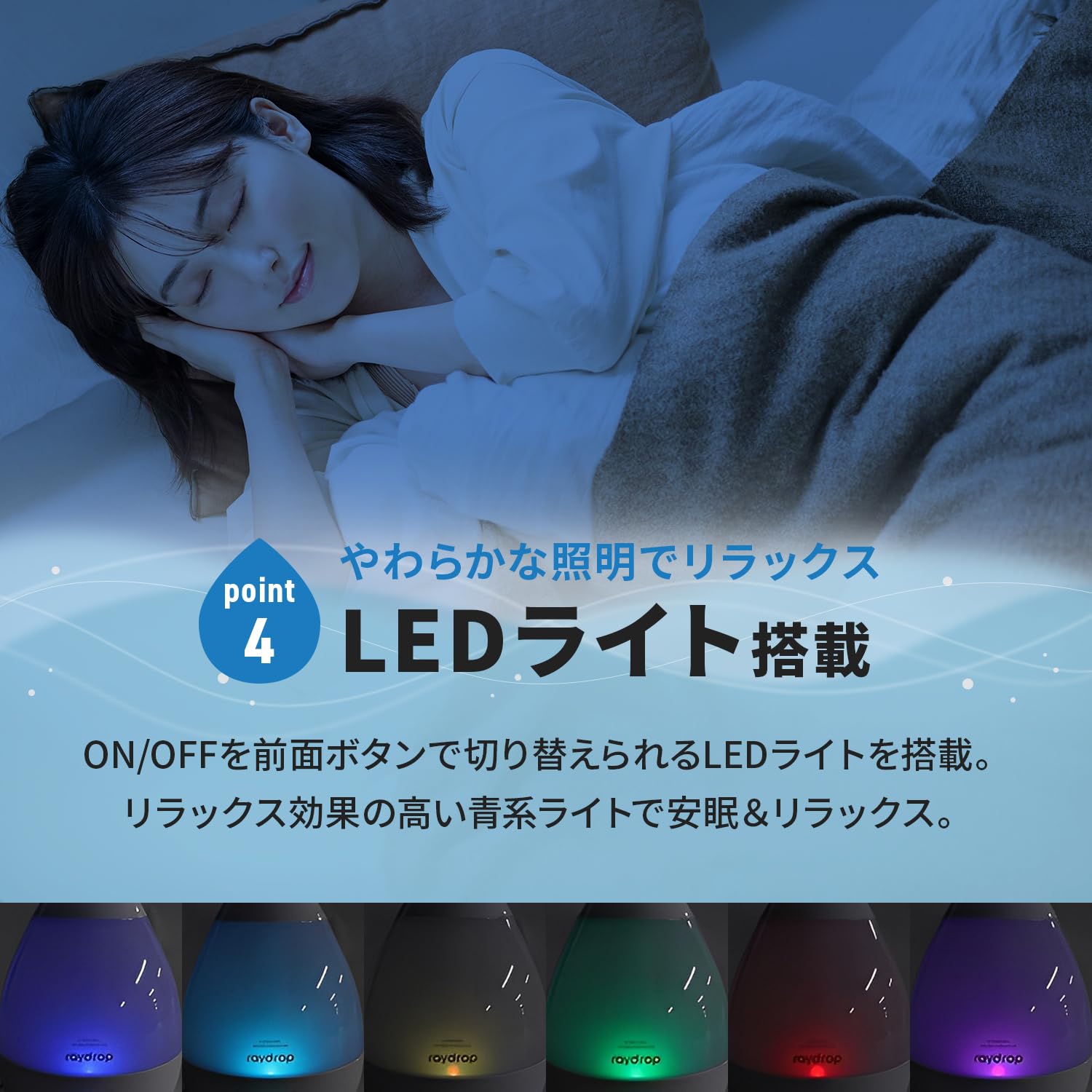 Amazon.co.jp: 東京Deco しずく型加湿器 超音波式 上部給水タイプ 容量