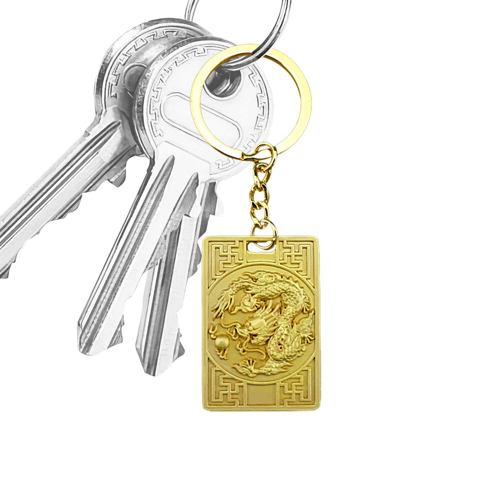 YUYTE Portachiavi Drago Cinese, Ciondolo Portachiavi Drago Borsa Squisita Buona Fortuna per Zaino Borsa Auto