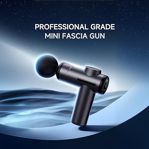 Miniatura 3 de Pistola de masaje muscular portátil de tejido profundo Masajeador de percusión de mano de 99 velocidades con pantalla LCD, motor silencioso, 6