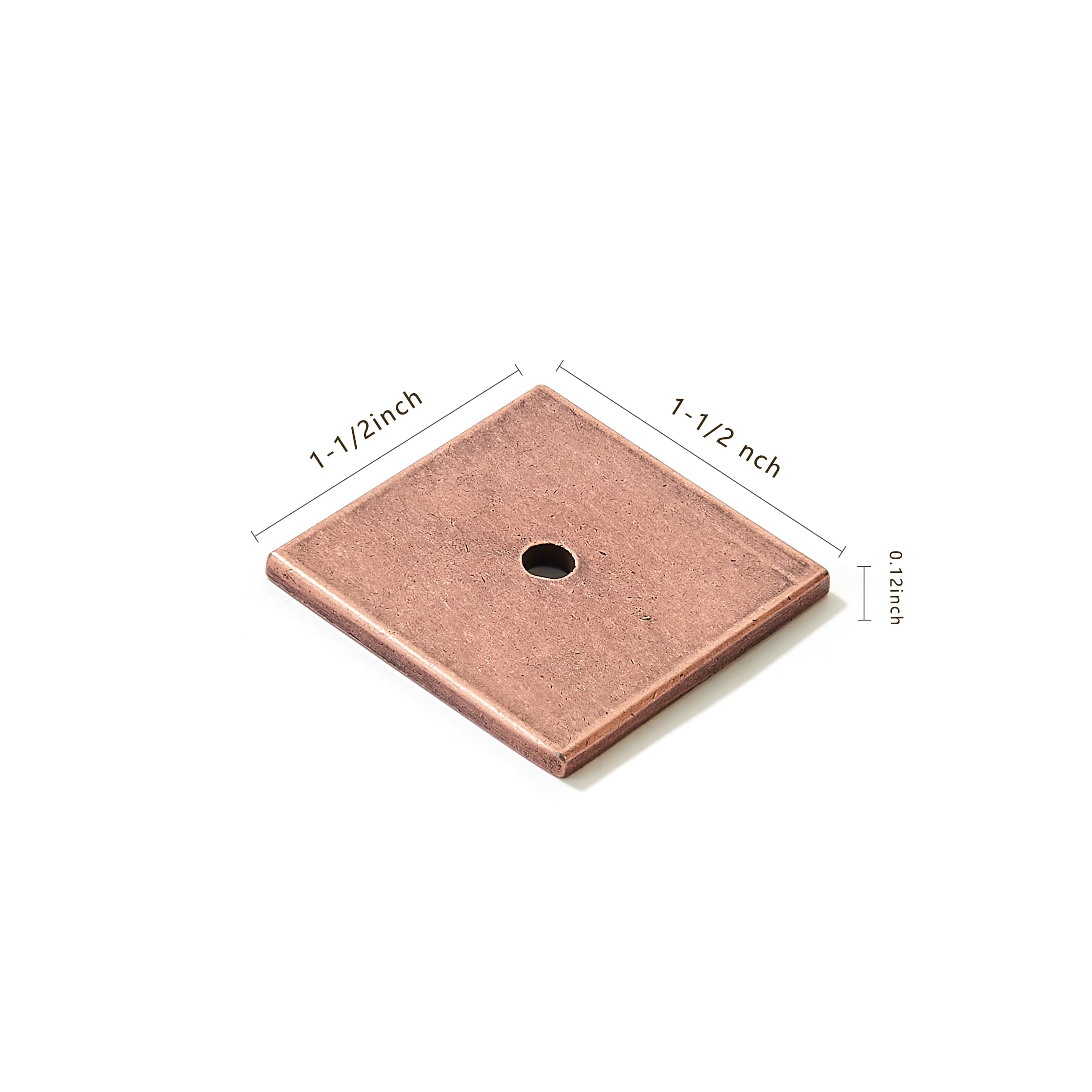 KHTUMEWARE-323BP Backplate, Antique Copper, 1-1/2 in (38 mm) Length, 10-Pack in Antique Copper — KHTUMEWARE