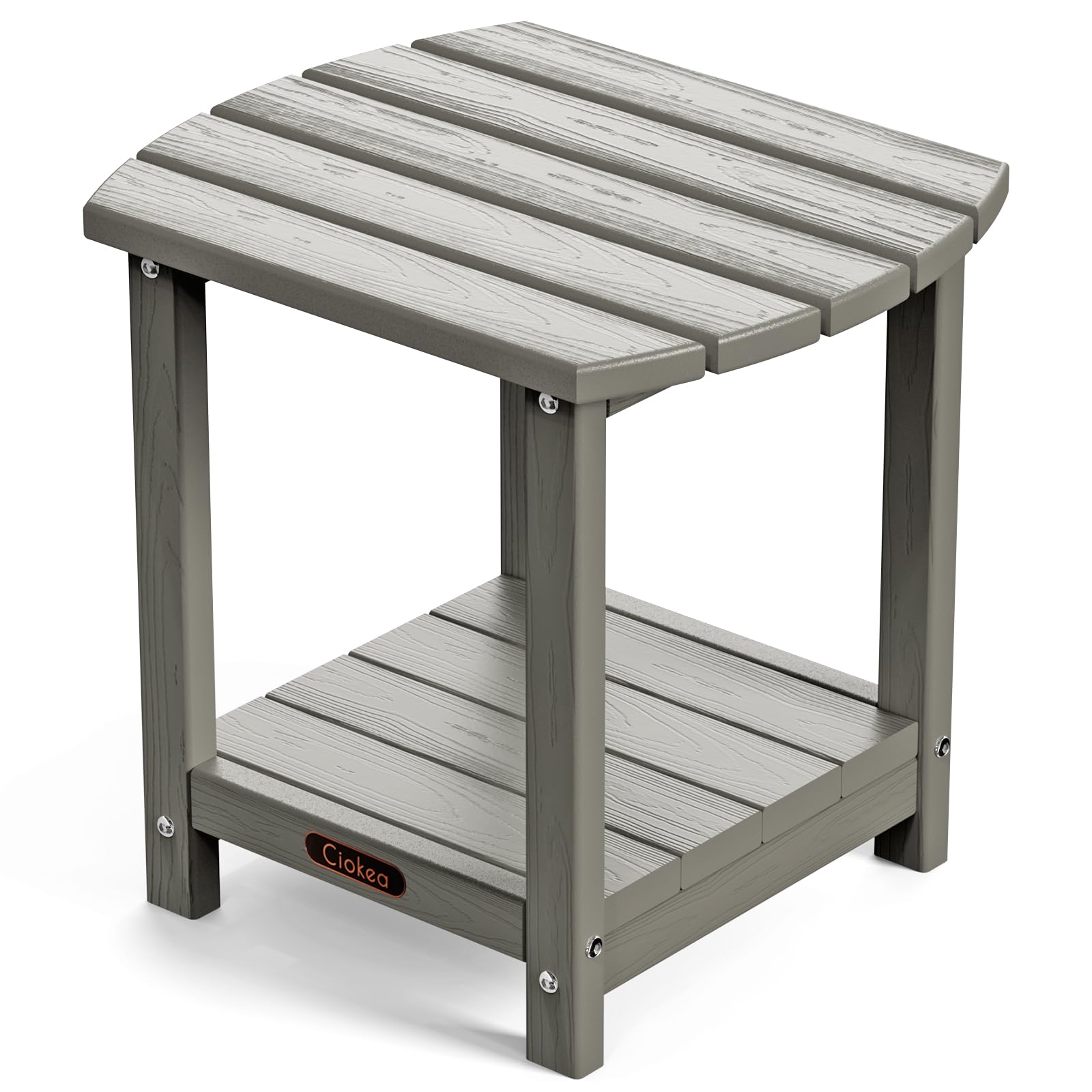 Ciokea Plastic Outdoor Adirondack End Table, Patio Coffee Table