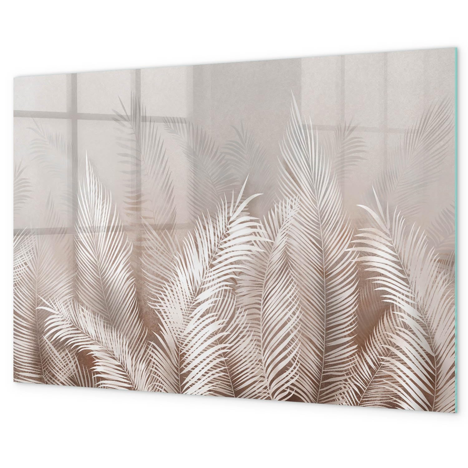 Lavagna magnetica per ufficio 90x60 cm | Foglie tropicali