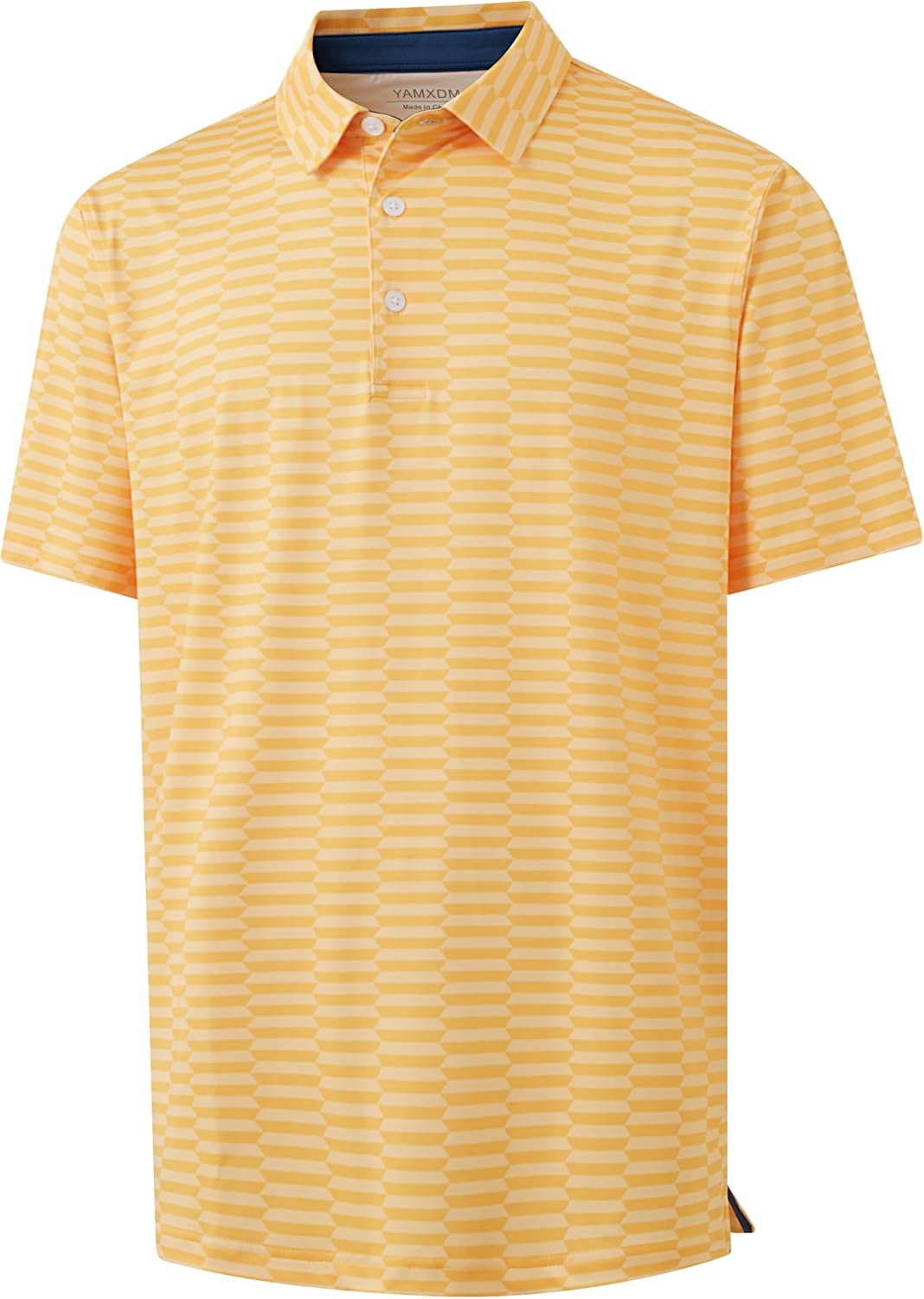 Men's Golf Polo Shirts - Funny Print Moisture Wicking Quick Dry Performance Short Sleeve Collared Sport Casual Shirt