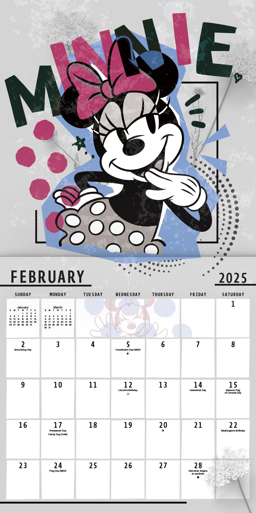 amazon-com-2025-minnie-mouse-wall-calendar-push-pins-office-products
