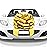 Mata1-USA - Huge Car Bow - Gold, 18 Inch - Big Gift Wrapping Bow for Large Gift Decoration - Giant Size for Indoor & Outdoor Use - 20 Loops & 4 Stickers