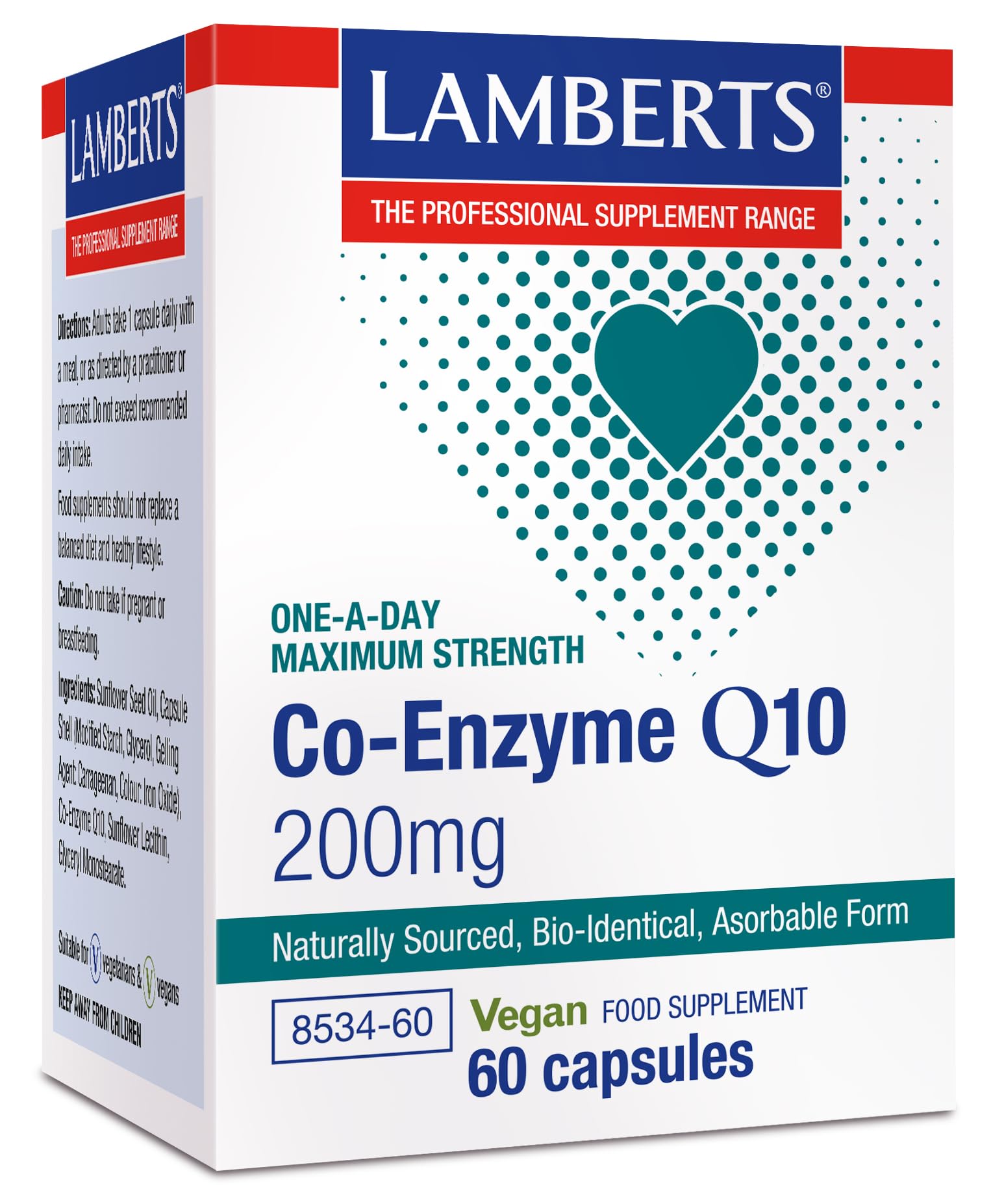 LAMBERTS coenzima q10 60cap suplement diety do codziennego stosowania 200mg