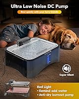 Vista 7 de UPSKY 2.25Gal Elevated Dog Water Fountain, 4 Heights Adjustable Pet Fountain for All Dog Sizes, 304 Stainless Steel Tray Indoor Cat Drinking