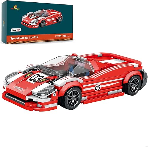 JMBricklayer Porsche - Juego de bloques de construcción de autos de carreras 917 para niños de 8 a 14 años, modelo coleccionable, juguete de