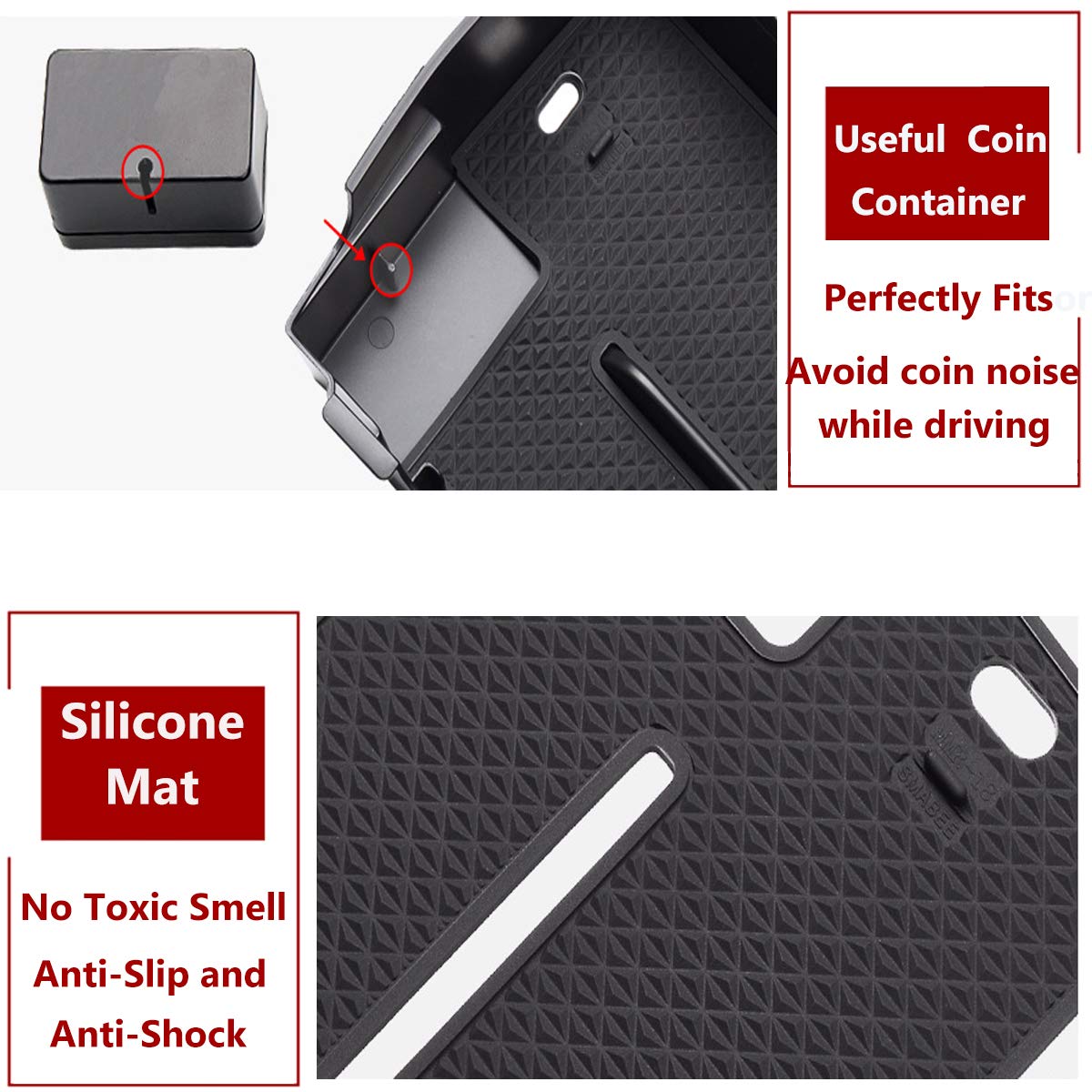 TTCRII for Jeep Wrangler JL JLU Centre Console Organizer Tray 2018