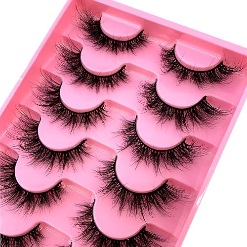 Miniatura 5 de HBZGTLAD Paquete de 6 pares de pestañas postizas esponjosas naturales de imitación de visón 3D (SY-01)