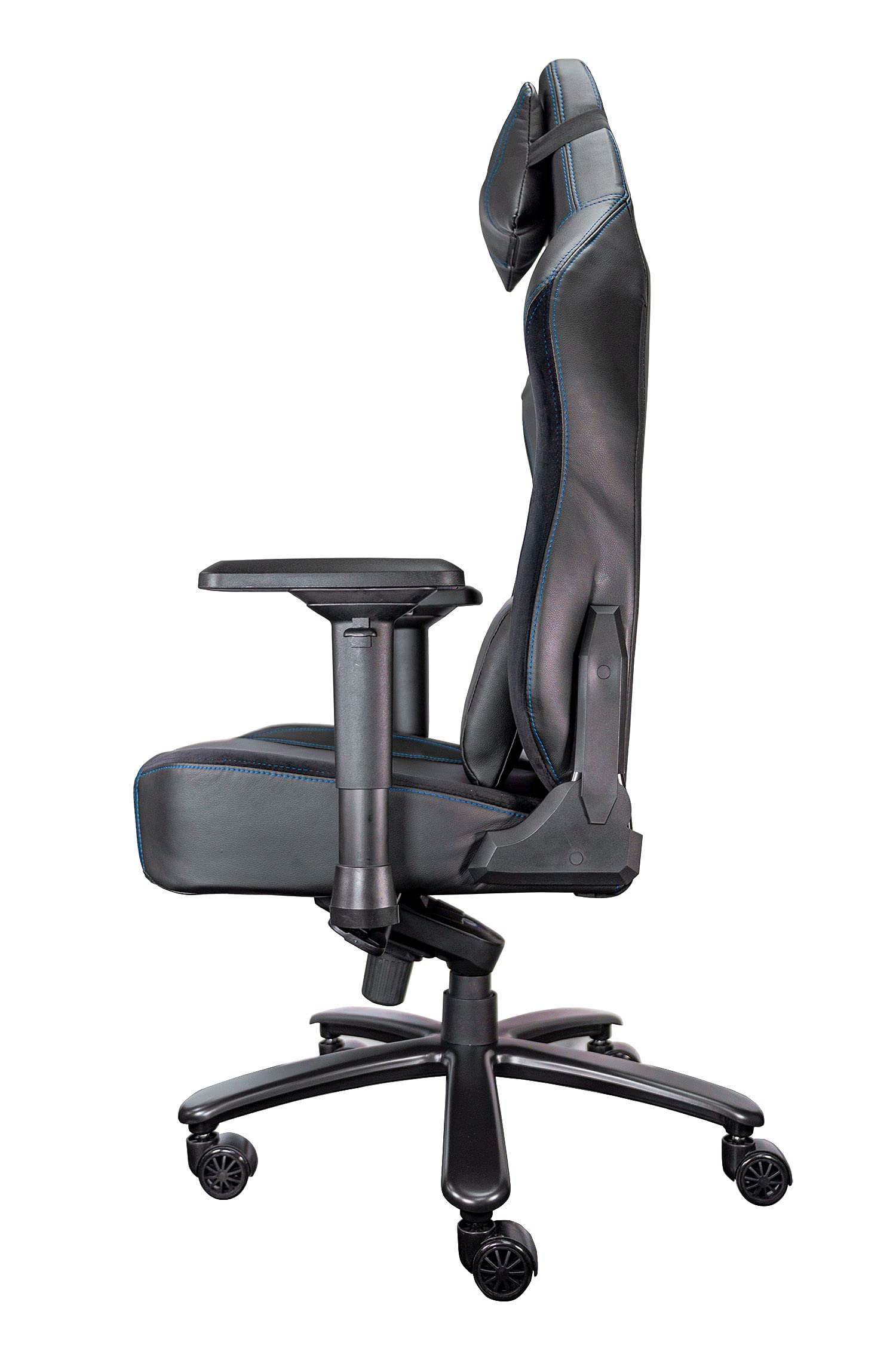 Talius MAMUT - Silla Gaming XXL, Ergonómica, Basculante, Reposabrazos 4D, Espuma Alta Densidad, Base Metal, Ruedas Nylon, Diseño Azul, hasta 170 kg (Azul)