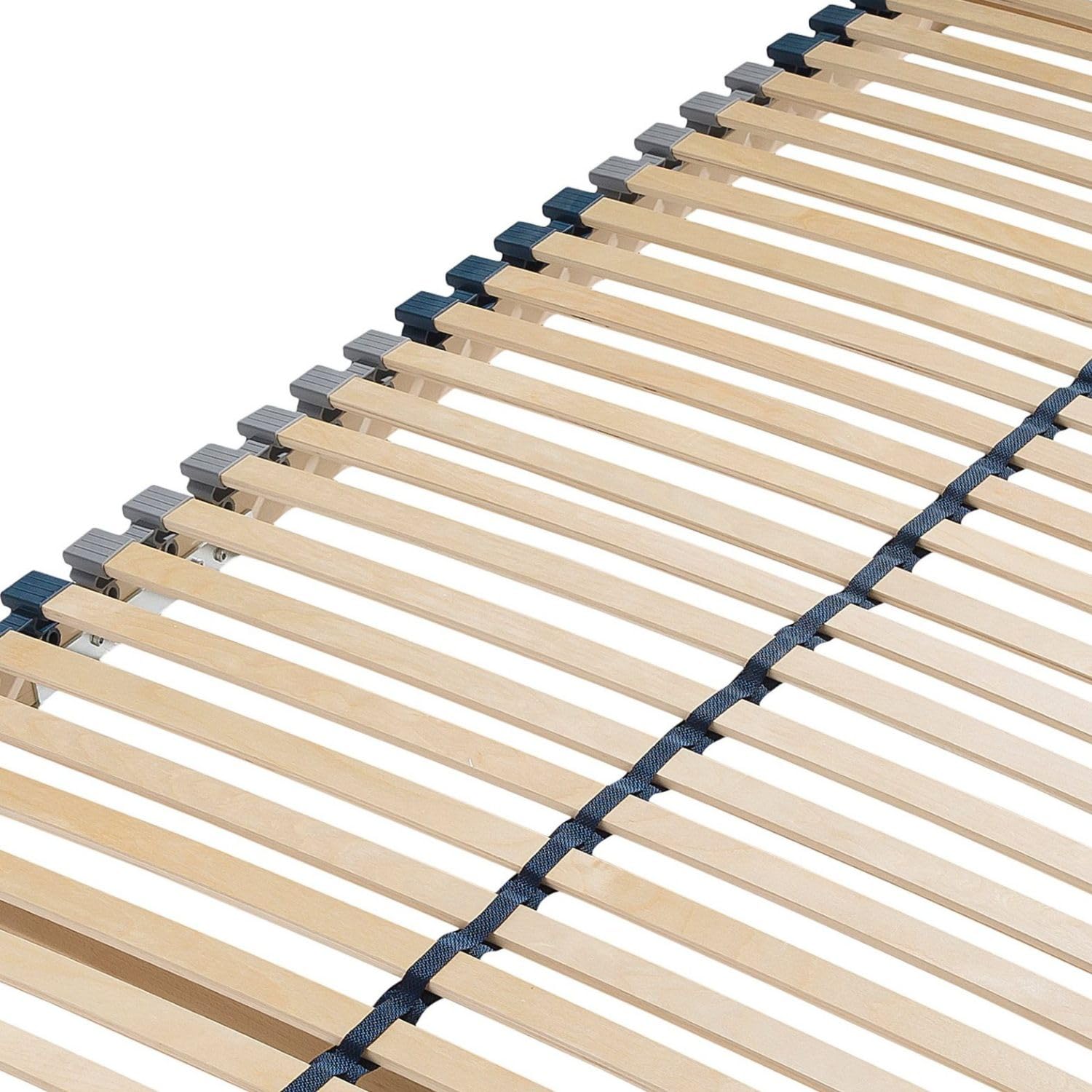 Lattenrost 140x200, Ergonomischer 7-Zonen-Lattenrost aus Buchenholz, 28 Latten, Selbstmontage, hohe Traglast bis 150Kg