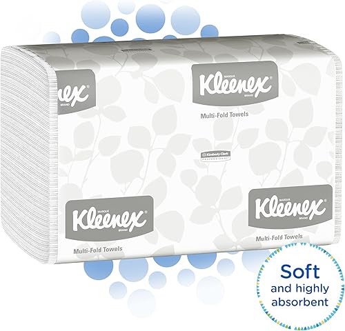Miniatura 2 de Kleenex(R) - Toallas de mano multipliegues, 150 toallasmanga, paquete de 4 mangas, 150 unidades (paquete de 4)