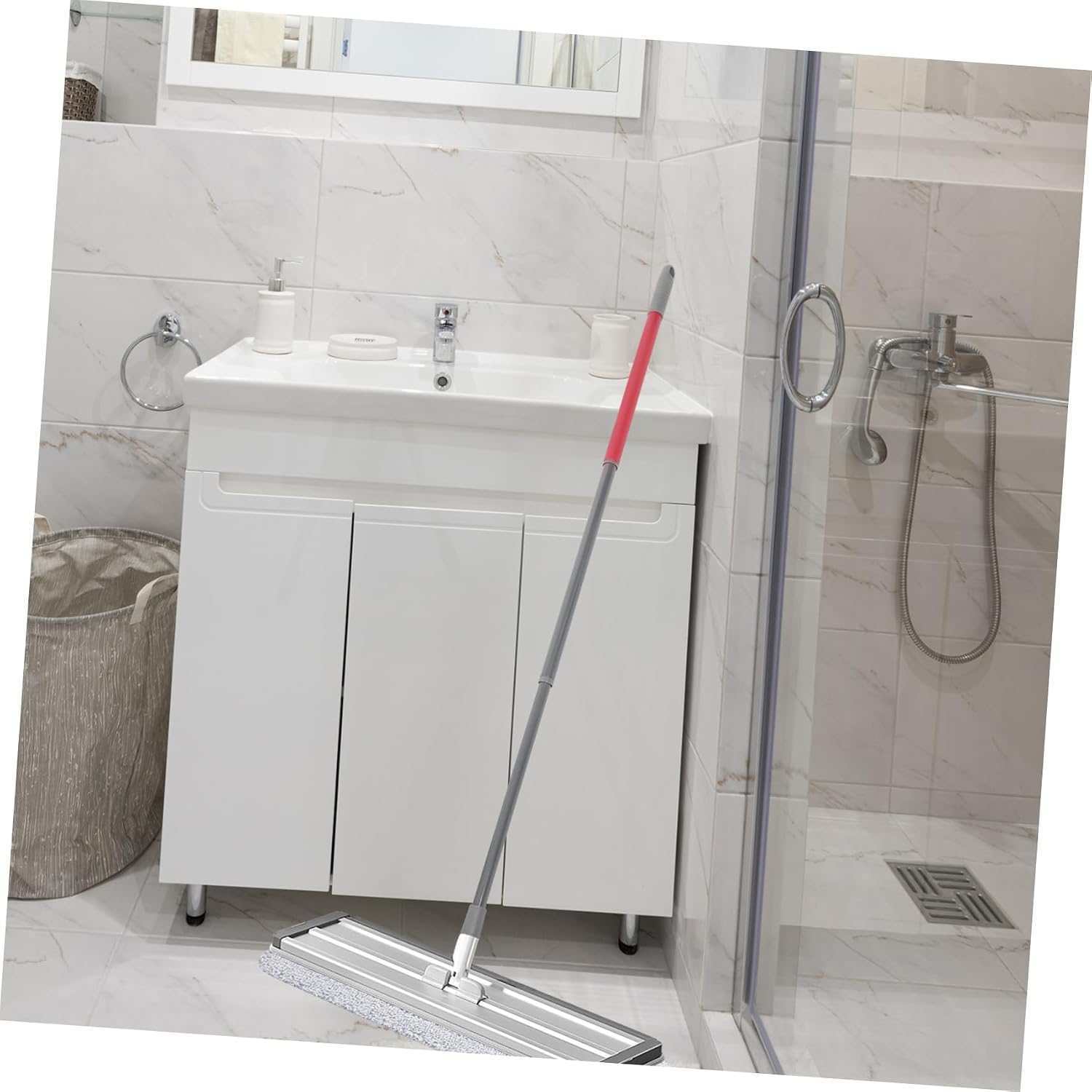 CALLARON Flexible Mop Pole Replacement Mop Handle for Broom Rod for Floor Cleaning