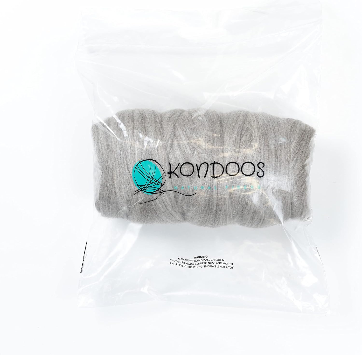 Natural 1lb Wool Bulk roving,. Best Wool for Spinning, arm Knitting, Needle Felting, Chunky Blankets Spinning Thick Yarn Tapestry. Natural, un-Dyed. (Sand Gray, 1 lb)