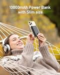 VEEKTOMX Mini Portable Charger PD 22.5W Fast Charging Power Bank USB C Slim Battery Bank 10000mAh Travel Essential Small Battery Pack Power Bank for iPhone Samsung Android etc