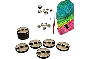 50 Pompom Buttons for Handmade Pom Poms and Knit Beanies