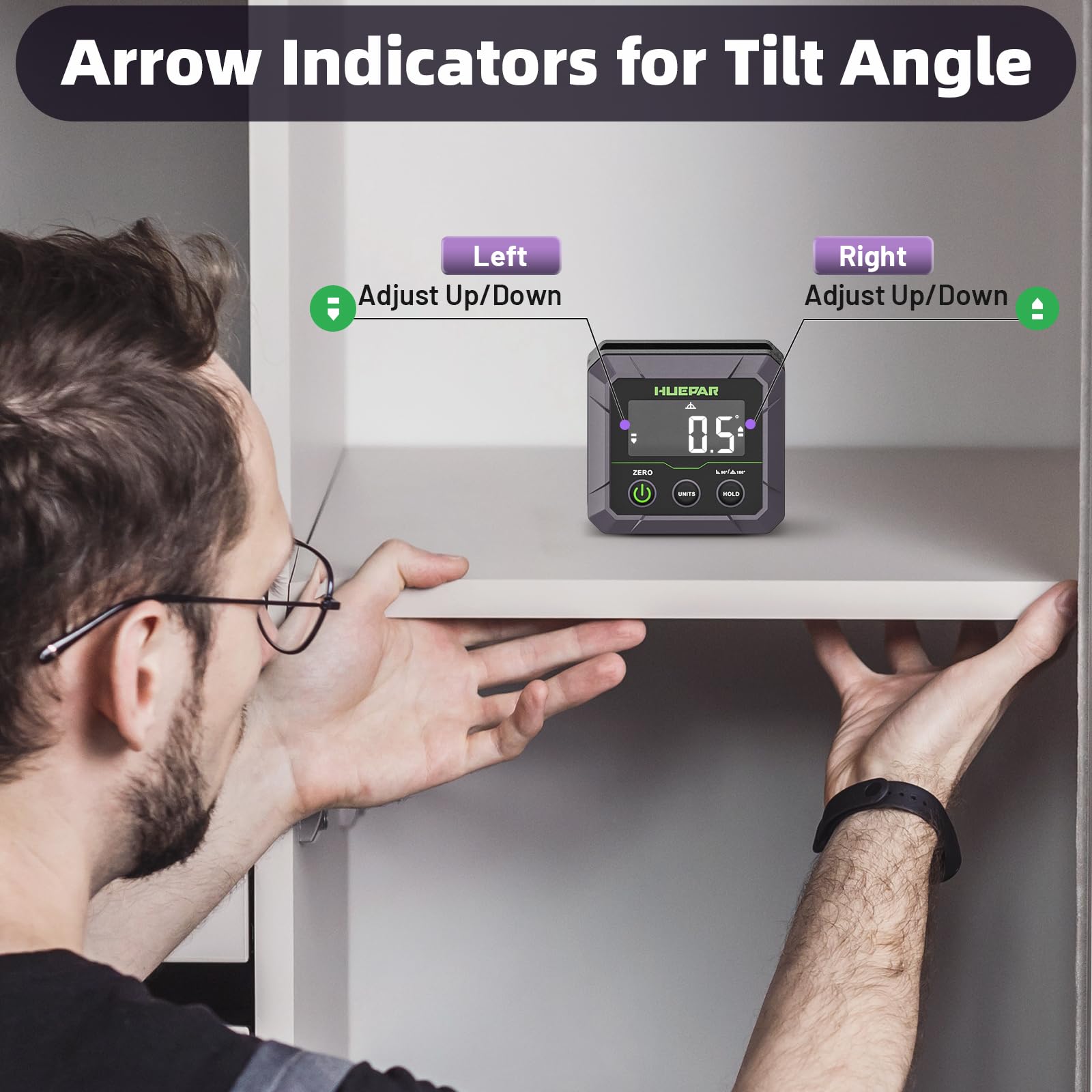 Huepar Digital Angle Finder - Precision Measurement Tool -6