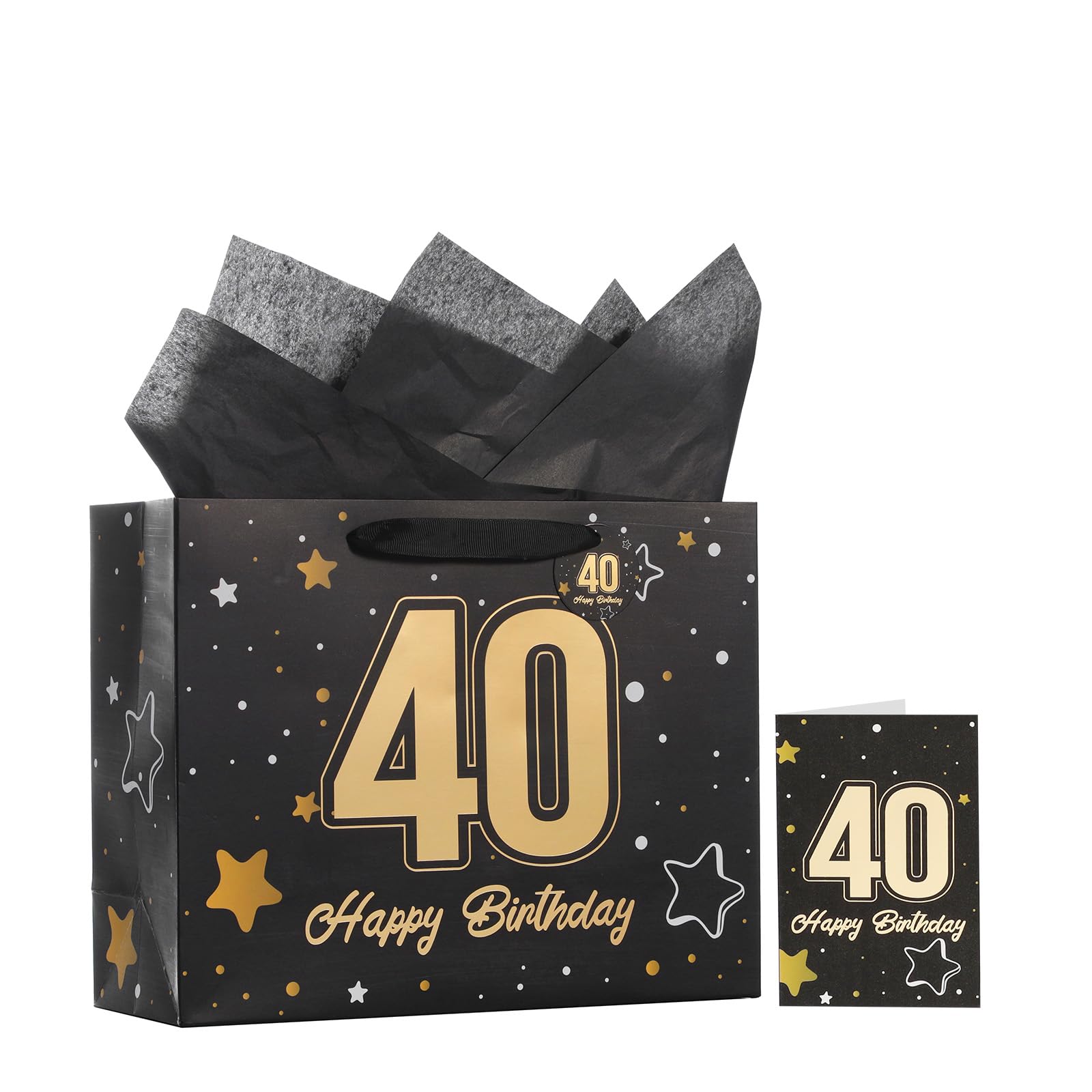 Powbrace 40th Birthday Gift Bag Set