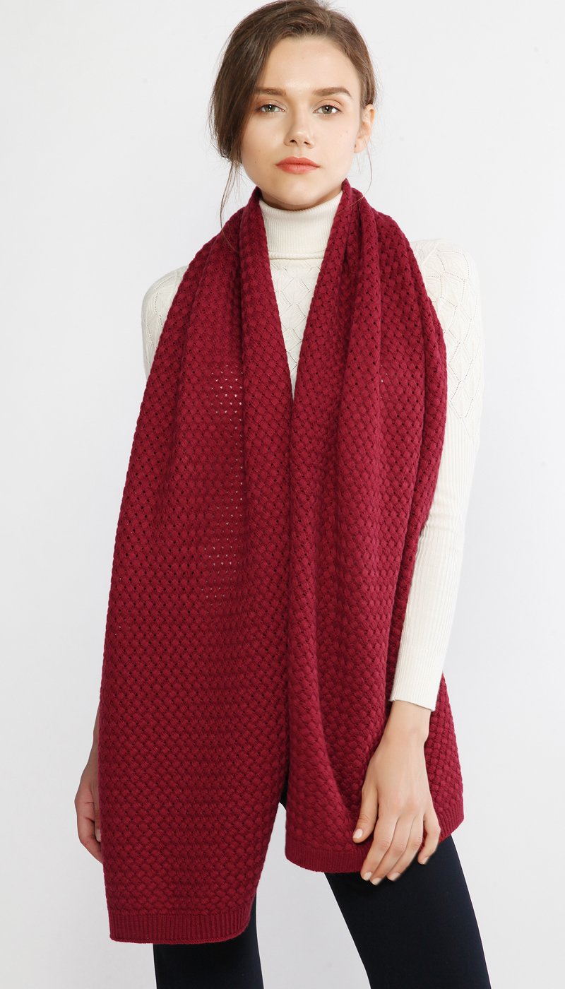 RIIQIICHY Grosse Echarpe Femme Hiver Chaud Grande Tricot Echarpes Foulards Épaisses Longues Pashmina Châle Etole