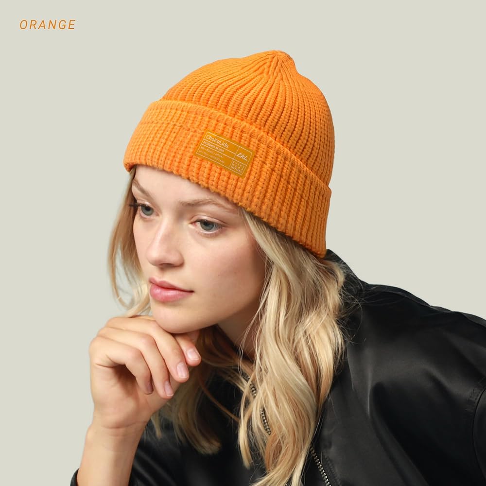 CHOK.LIDS Chunky Trawler Beanie Everyday Watch Hat Roll up Edge