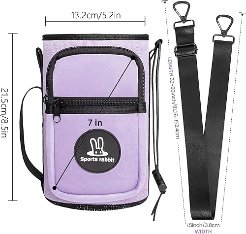 Miniatura 2 de Sports rabbit Soporte universal para botella de agua, diseño híbrido Oxford y neopreno duradero, compatible con Stanley de 3040 oz y vasos rectos de