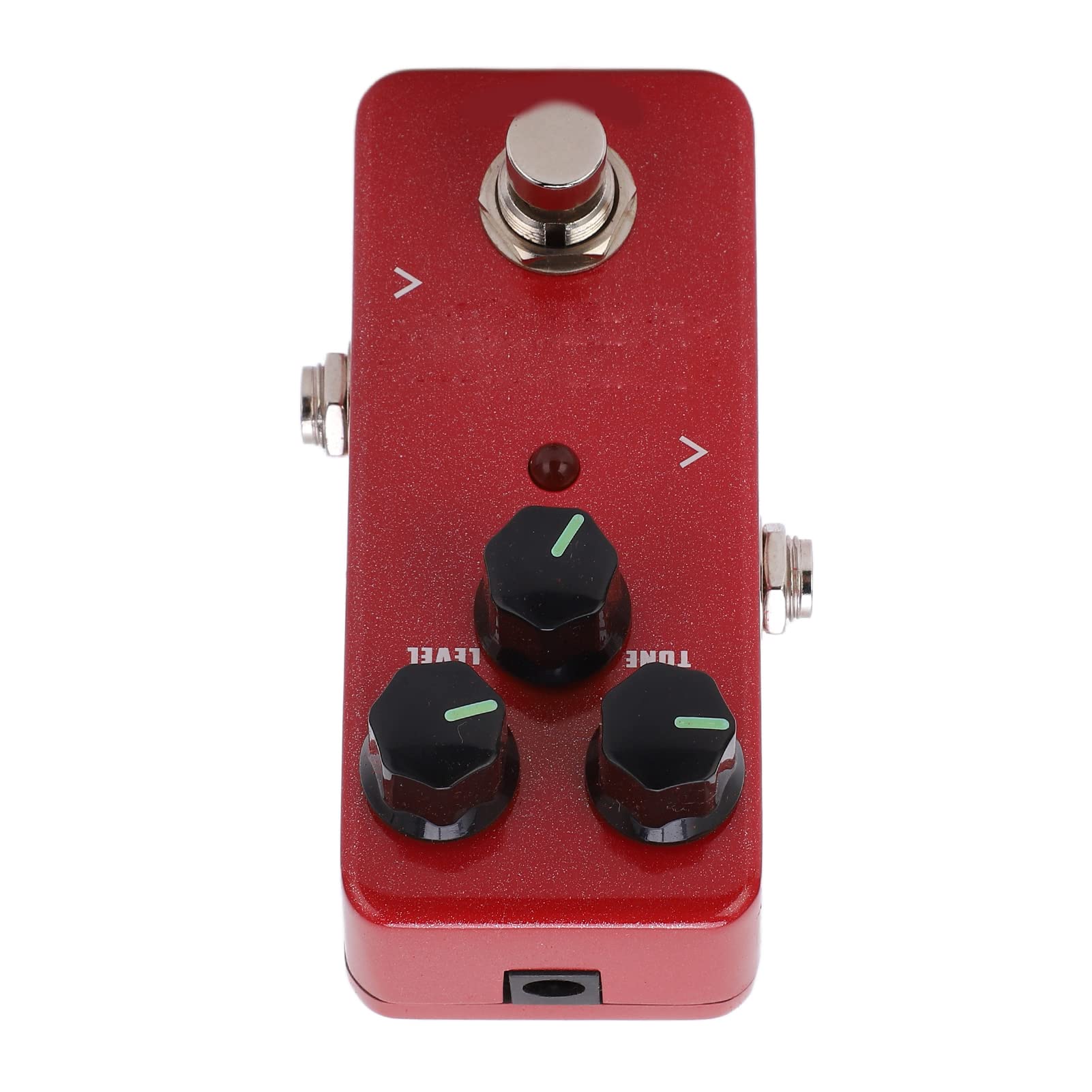 Pedale di Distorsione Rosso Mini Effetto Compatto Ad Alto Guadagno per Musicisti Heavy Metal Pedale per Chitarra in Metallo Dimensioni 2,01x3,70x2,09 Pollici