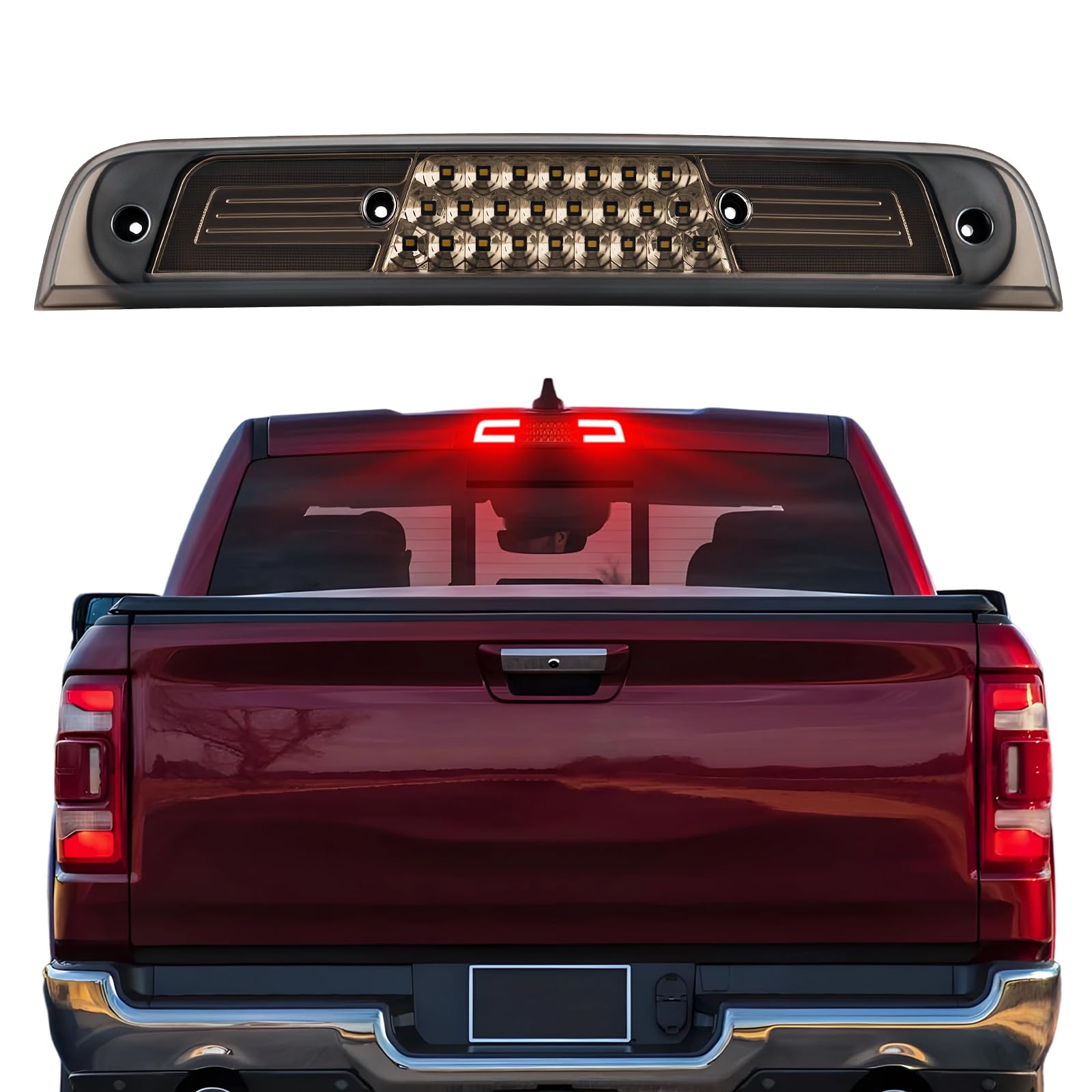 Amazon.com: LED Smoked Third Brake Light for 2019 2020 2021 2022