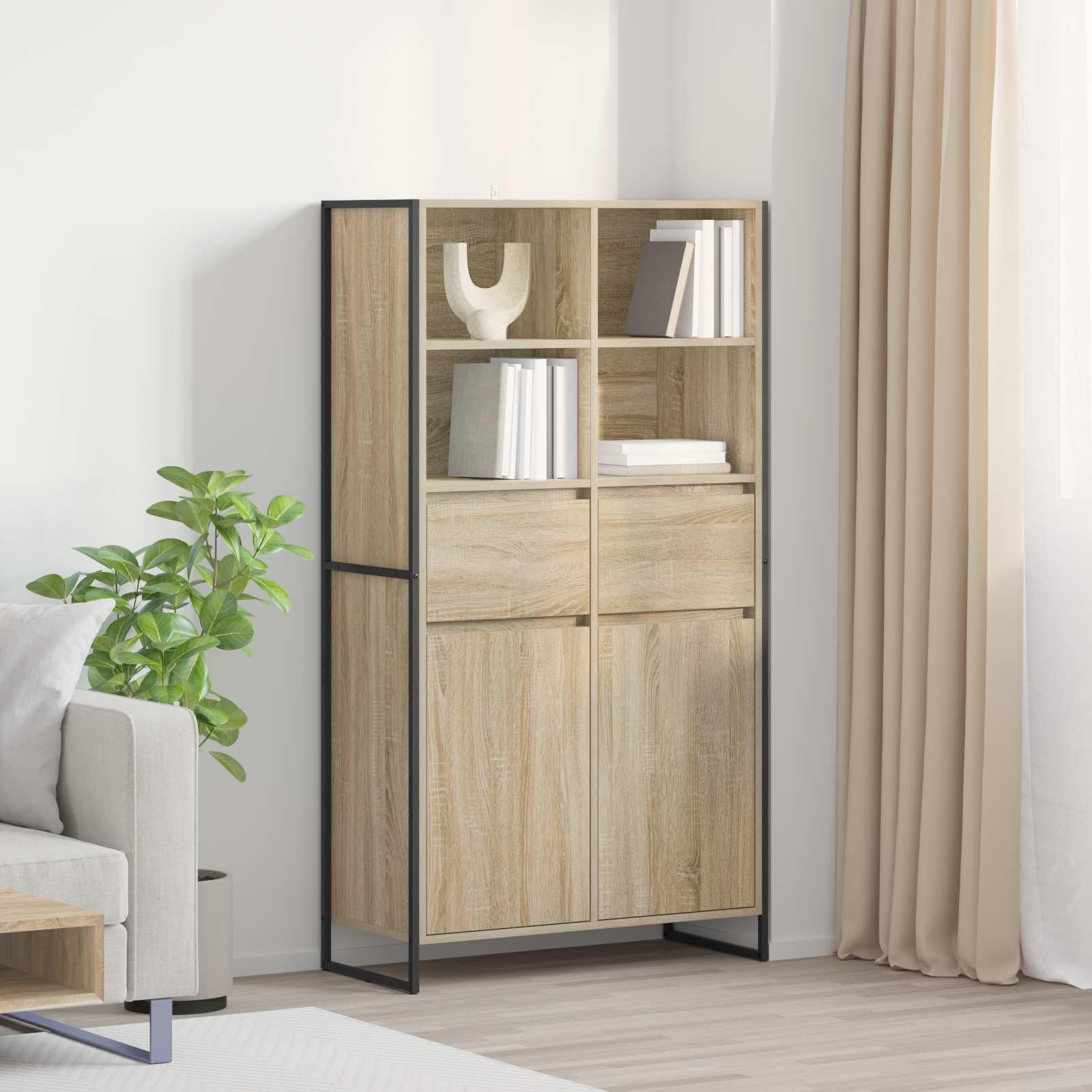 Aparador Sonoma de 150,5 cm con almacenaje versátil para comedor
