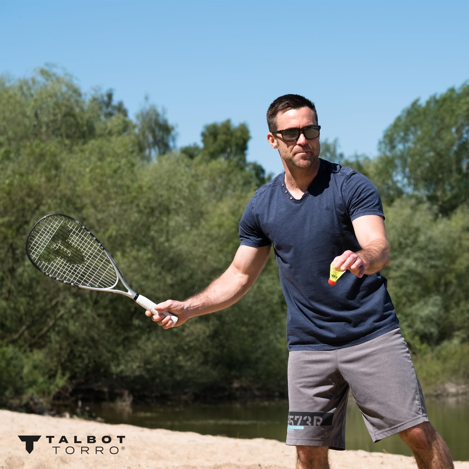 Talbot Torro Speedbadminton Set Speed 7700 Grey/Black