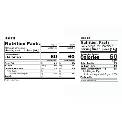 Vista 25 de Bazooka Candy Brands Lollipop Suckers - Caja variada de 18 unidades + Ring Pop 20 unidades paquete de fiesta, sabores surtidos