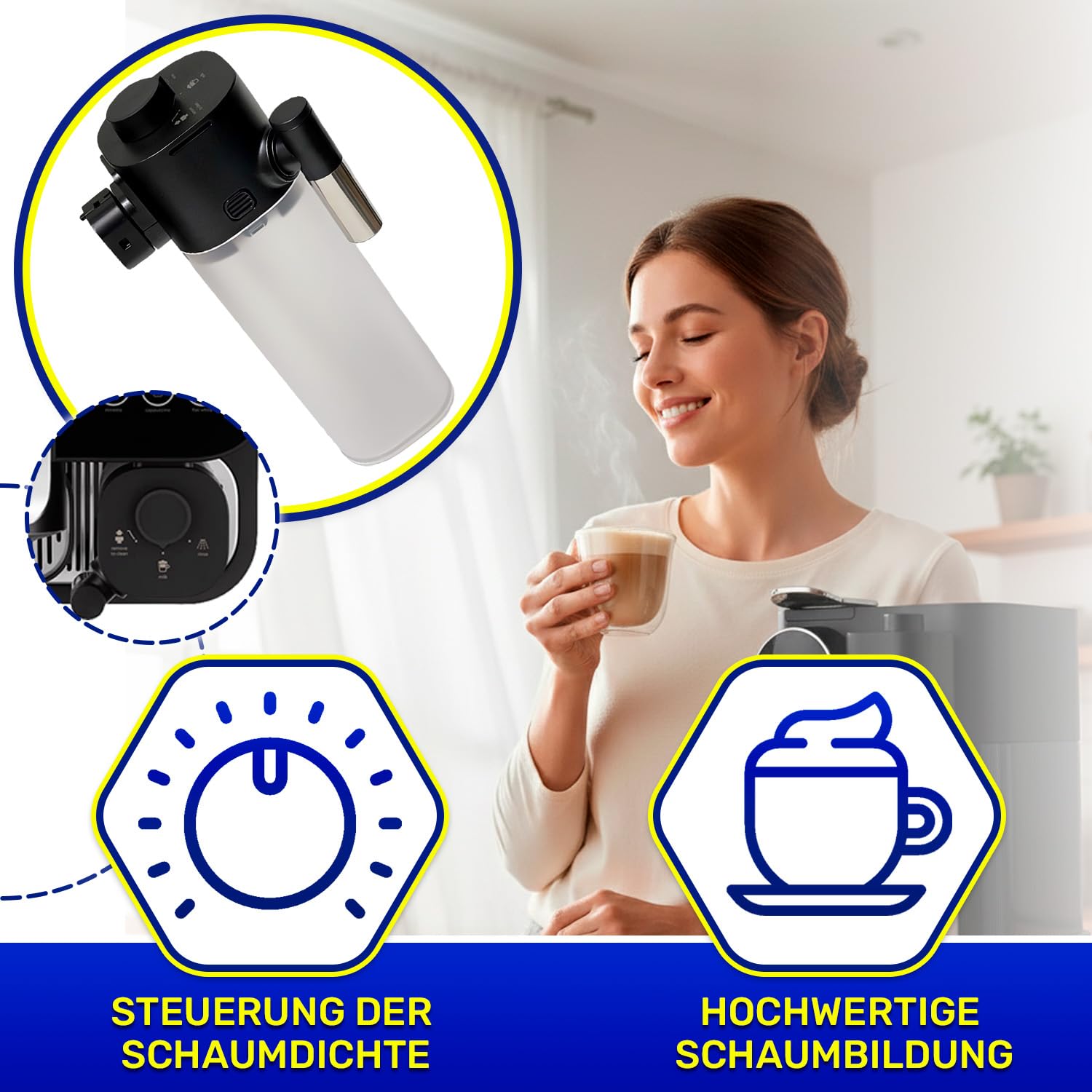 Milchbehälter für Kapsel Kaffeemaschine 7313293444 für Delonghi