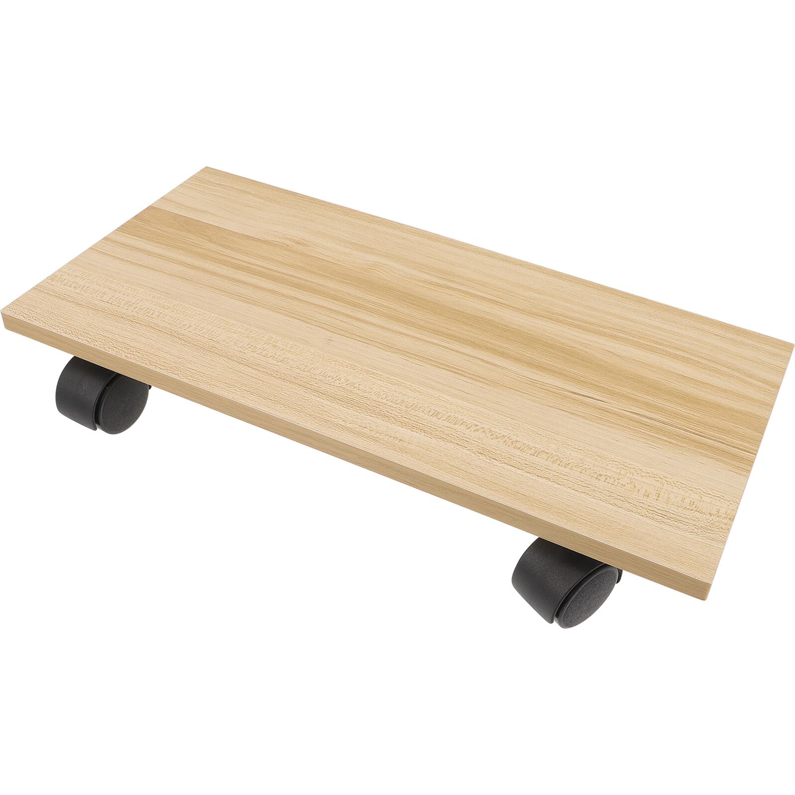 Soporte Rodante para Torre de PC de Madera Base Ajustable y Ruedas Giratorias Soporte de Suelo para Ordenador Capacidad de Carga Carrito Móvil para Escritorio Adecuado para